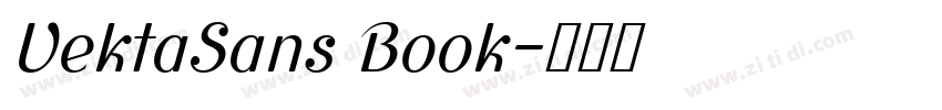 VektaSans Book字体转换